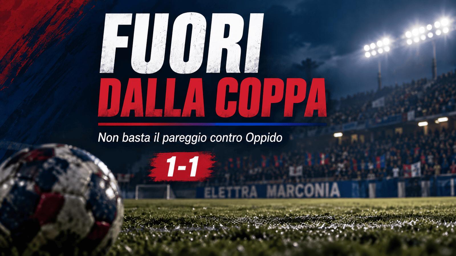 Elettra Marconia fuori dalla Coppa. Non basta il pareggio contro Oppido